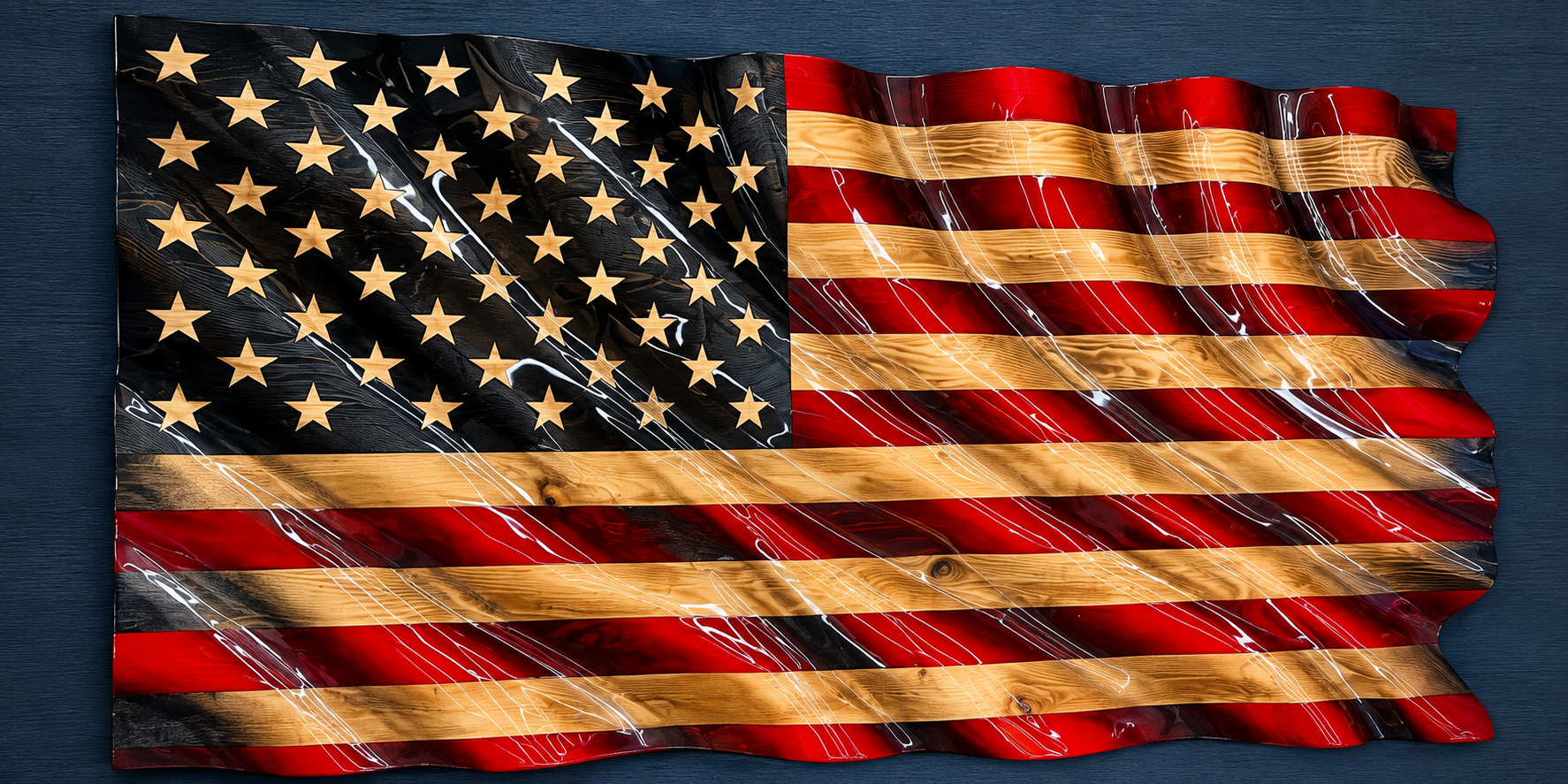 Sculpted American Flag